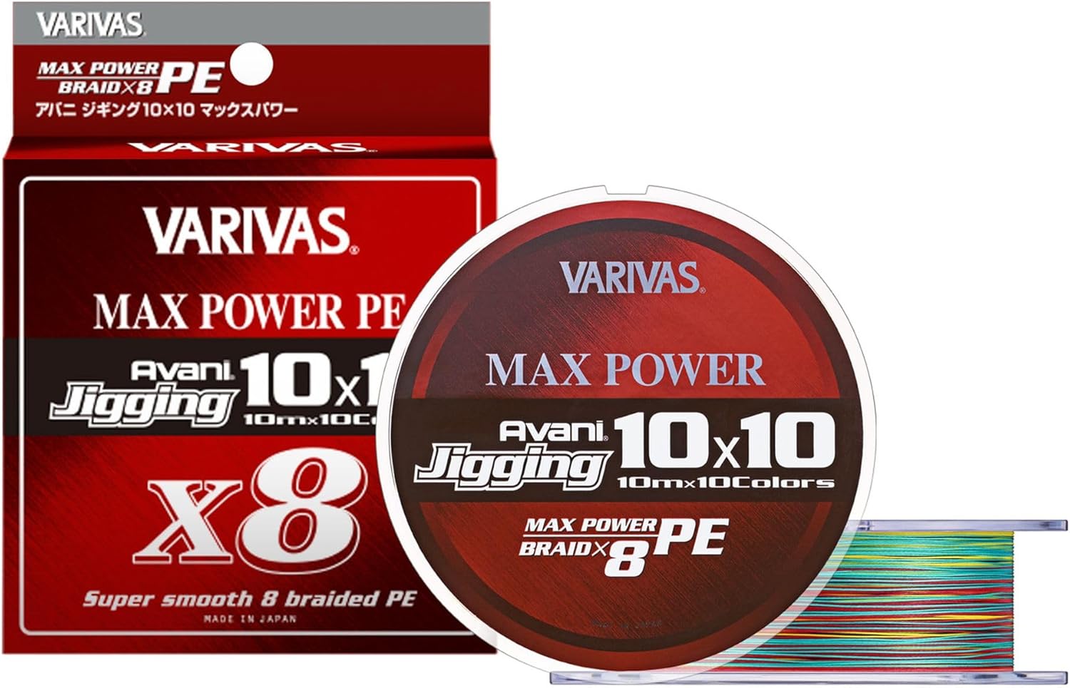 VARIVAS Avani Jigging 10x10 Max Power PE x8 חוט בד יפני